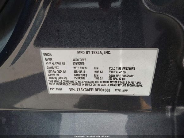 2024 TESLA MODEL Y