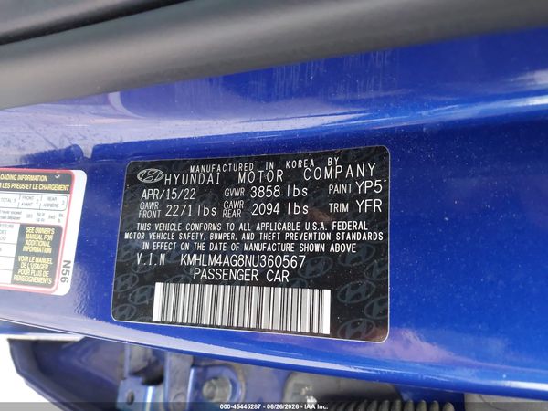2022 HYUNDAI ELANTRA SEL