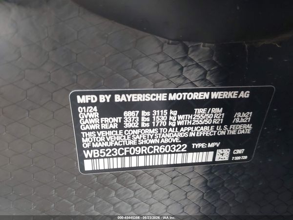 2024 BMW IX XDRIVE50 — I9