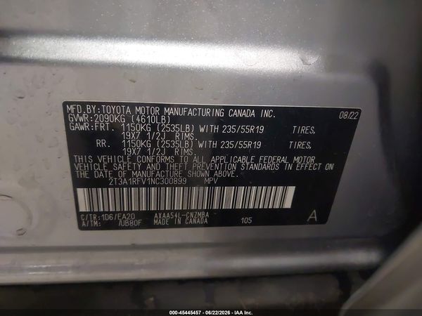2022 TOYOTA RAV4 XLE PREMIUM