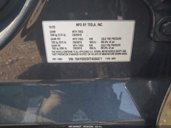 2026 TESLA MODEL Y