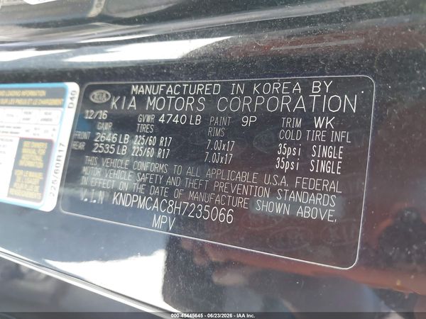 2017 KIA SPORTAGE LX