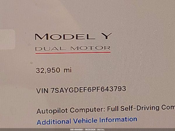 2023 TESLA MODEL Y
