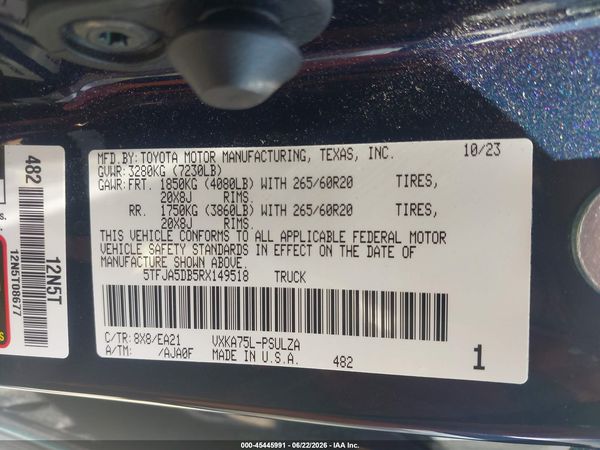 2024 TOYOTA TUNDRA LIMITED