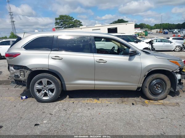 2016 TOYOTA HIGHLANDER LIMITED PLATINUM V6