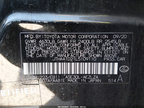 2020 LEXUS IS 300 300 Base
