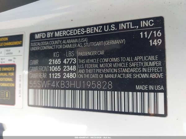 2017 MERCEDES-BENZ C 300 4MATIC