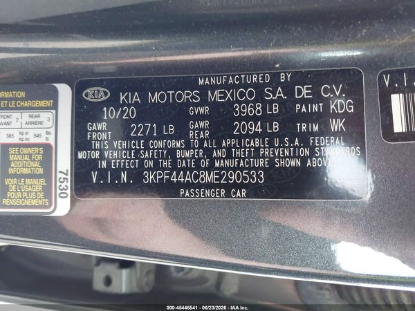 2021 KIA FORTE GT