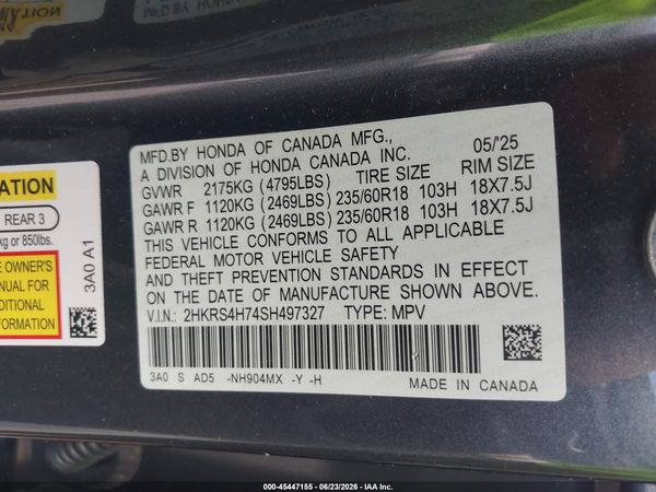 2025 HONDA CR-V EX-L AWD