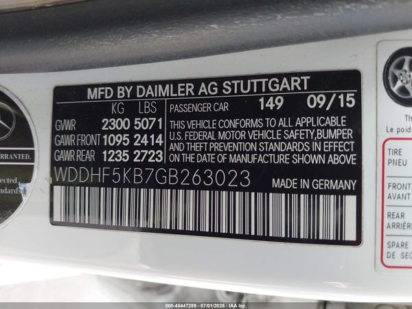 2016 MERCEDES-BENZ E 350 E350