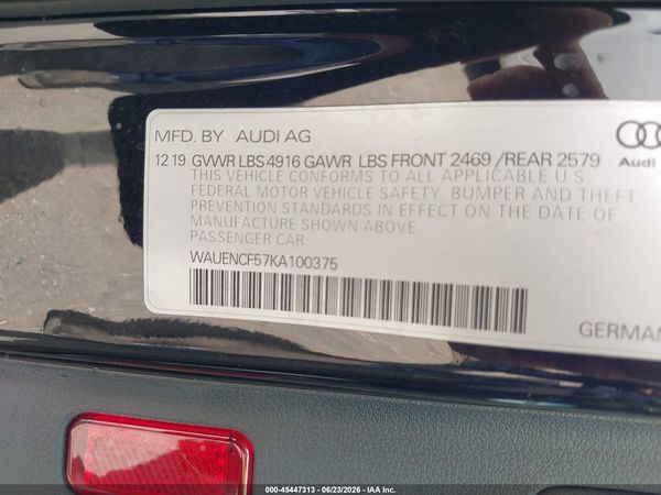 2019 AUDI A5 45 PREMIUM