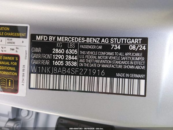 2025 MERCEDES-BENZ AMG GLC 63 COUPE 4MATIC