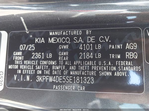 2025 KIA K4 GT-LINE