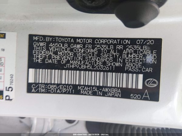 2020 LEXUS UX 250H 250h Premium