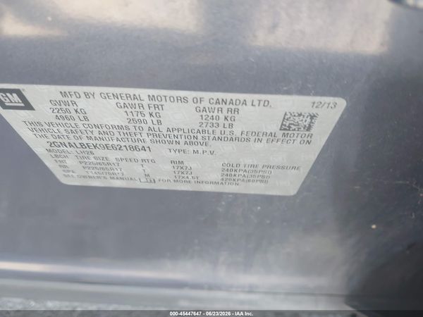 2014 CHEVROLET EQUINOX LT — I9