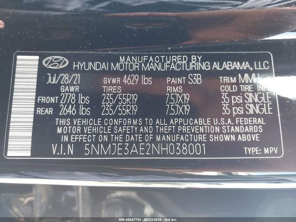 2022 HYUNDAI TUCSON LIMITED