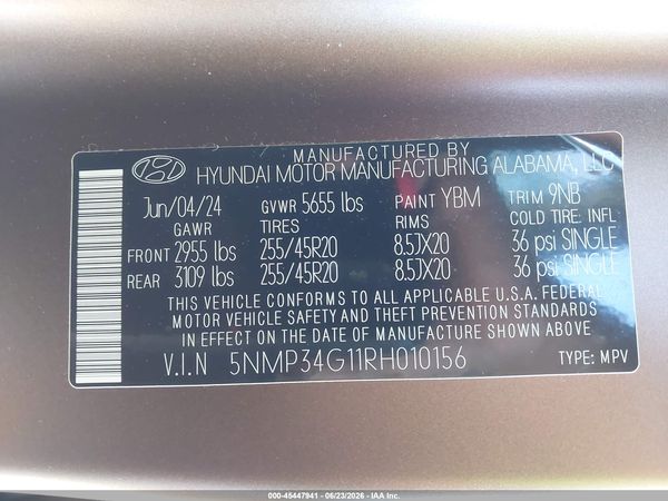 2024 HYUNDAI SANTA FE HYBRID LIMITED