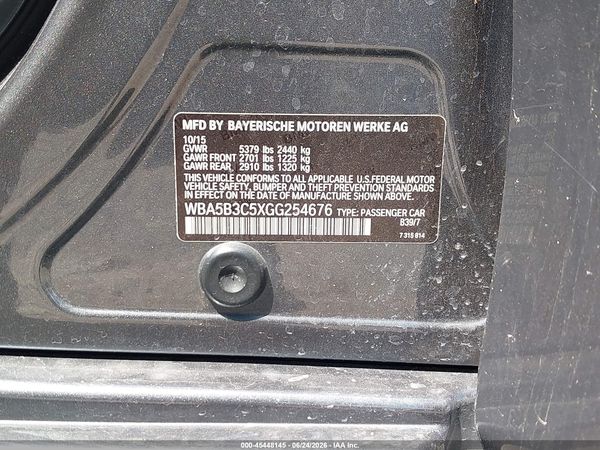 2016 BMW 535I XDRIVE