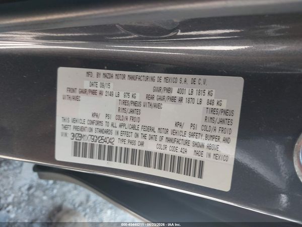 2016 MAZDA MAZDA3 I GRAND TOURING