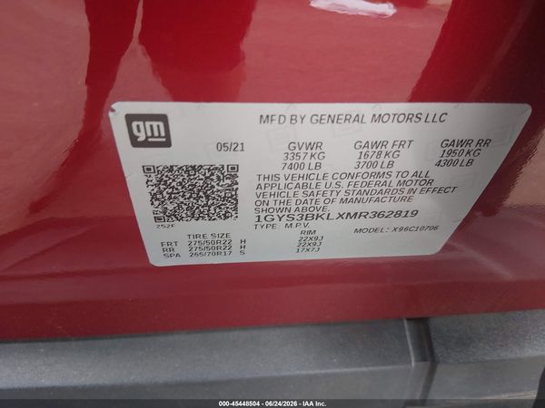 2021 CADILLAC ESCALADE 2WD PREMIUM LUXURY