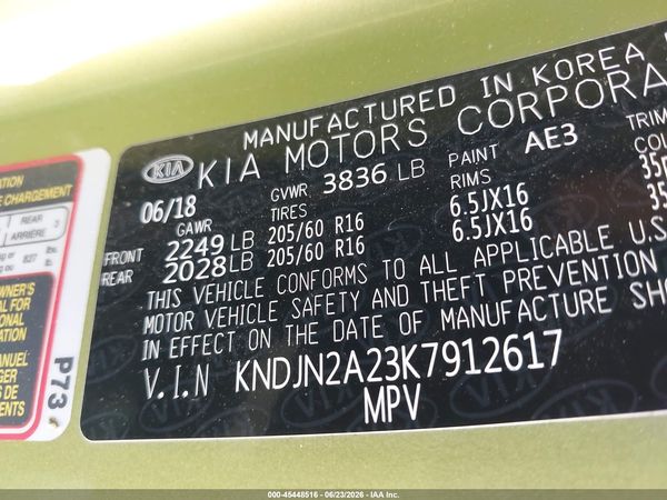 2019 KIA SOUL Base