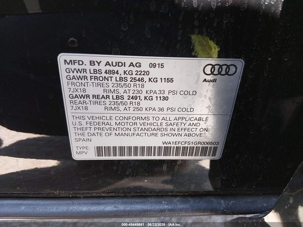 2016 AUDI Q3 2.0T PREMIUM PLUS