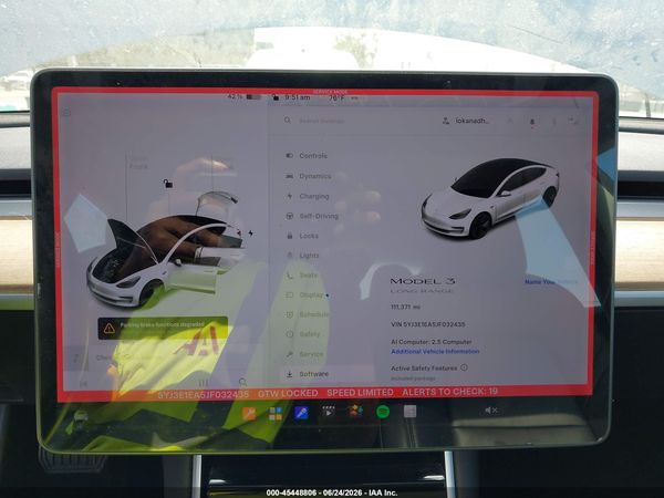 2018 TESLA MODEL 3 LONG RANGE/MID RANGE