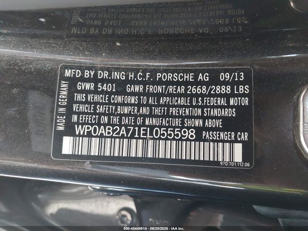 2014 PORSCHE PANAMERA 4S