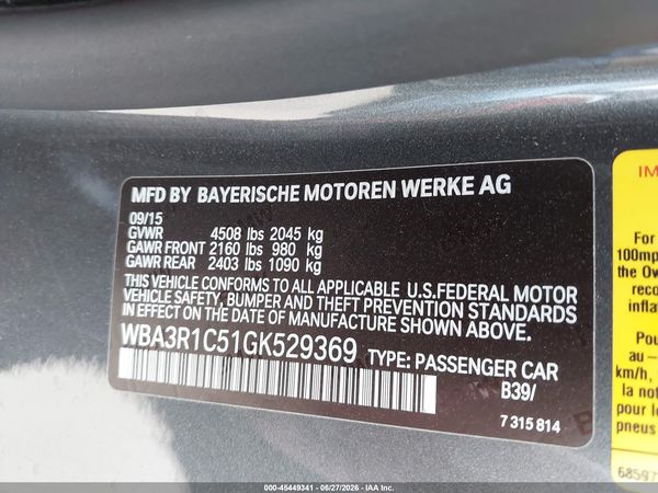 2016 BMW 435I