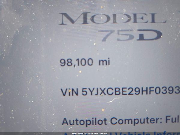 2017 TESLA MODEL X