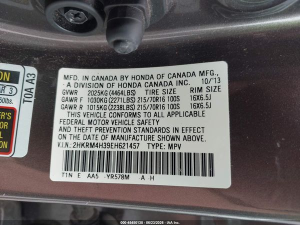 2014 HONDA CR-V LX