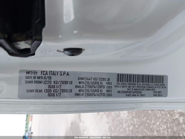 2020 RAM PROMASTER CITY TRADESMAN
