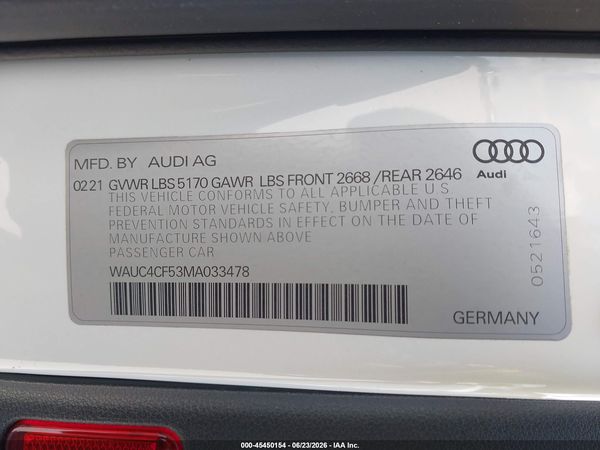 2021 AUDI S5 SPORTBACK