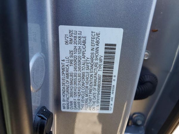 2021 HONDA PILOT