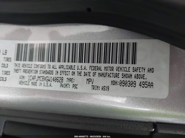 2016 JEEP CHEROKEE LATITUDE