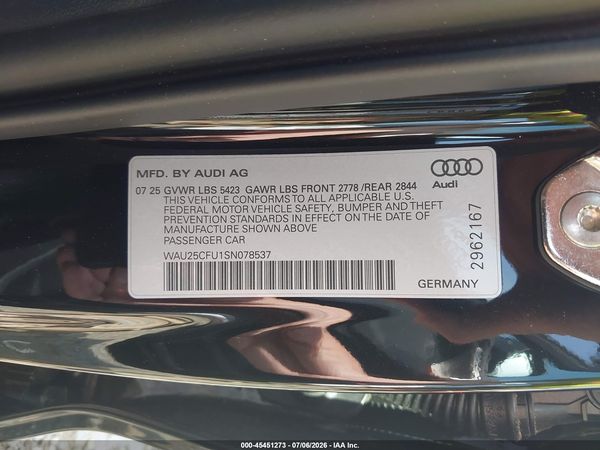 2025 AUDI ALL-NEW S5