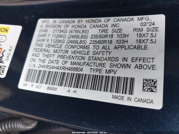 2024 HONDA CR-V EX AWD
