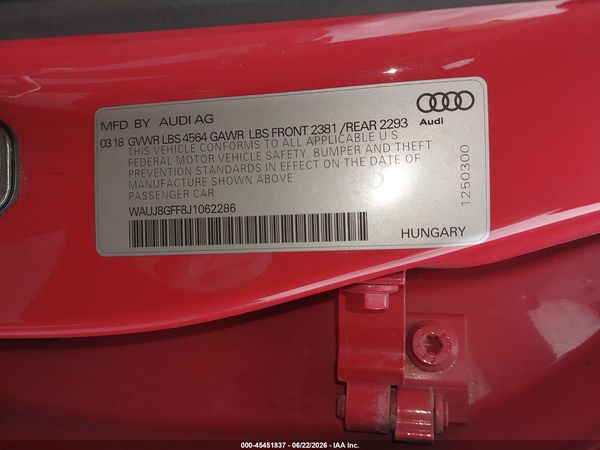 2018 AUDI A3