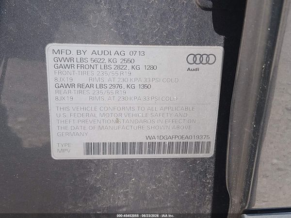 2014 AUDI Q5 3.0T PREMIUM PLUS