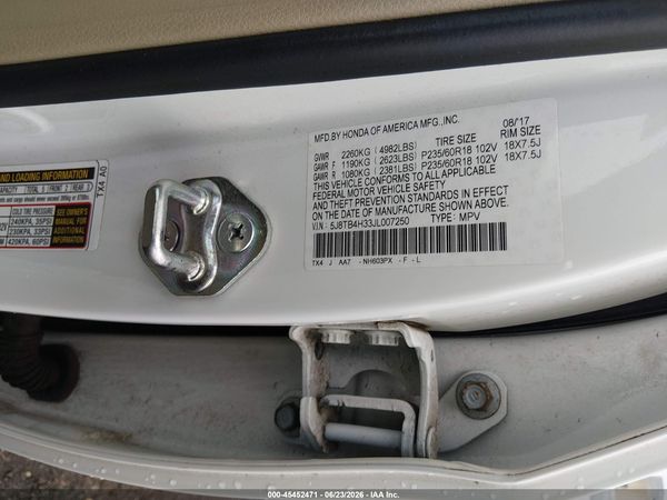 2018 ACURA RDX ACURAWATCH PLUS PACKAGE
