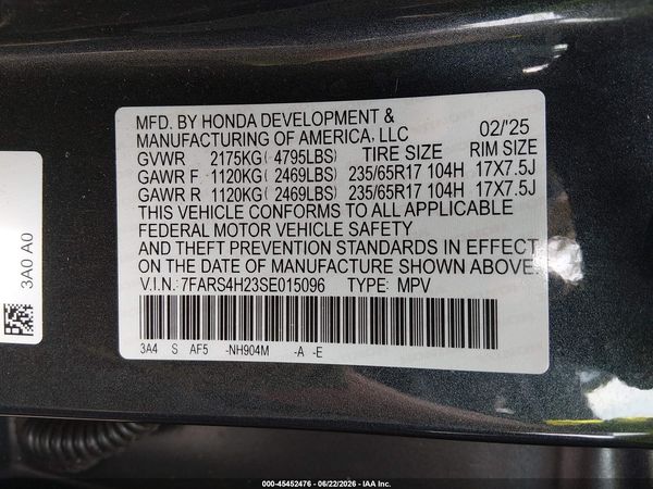 2025 HONDA CR-V LX AWD