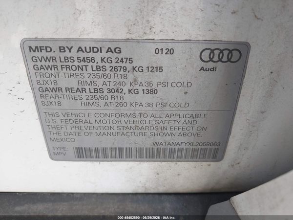 2020 AUDI Q5 quattro Premium