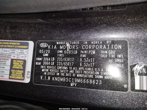 2021 KIA SEDONA LX