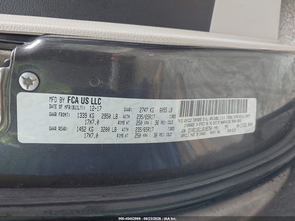 2018 CHRYSLER PACIFICA TOURING L