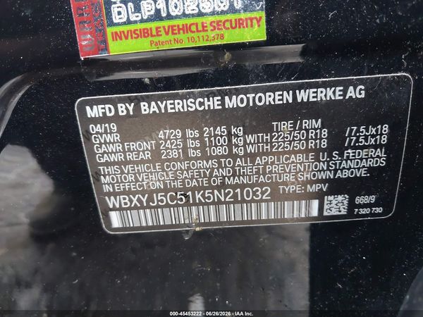 2019 BMW X2 XDRIVE28I — I9