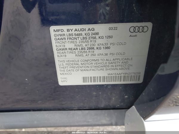 2022 AUDI Q5