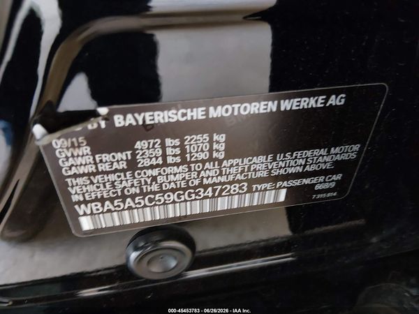 2016 BMW 528I
