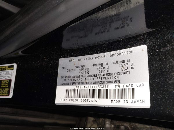 2019 MAZDA MAZDA3 PREMIUM PACKAGE