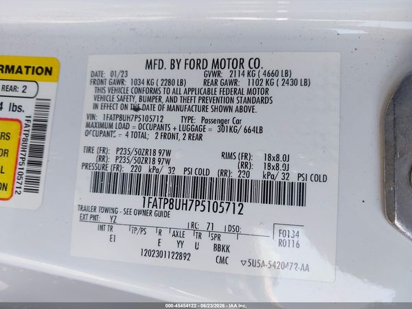 2023 FORD MUSTANG