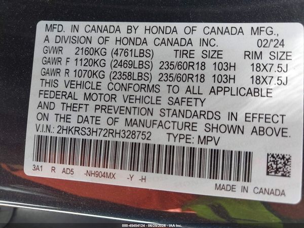 2024 HONDA CR-V EX-L 2WD